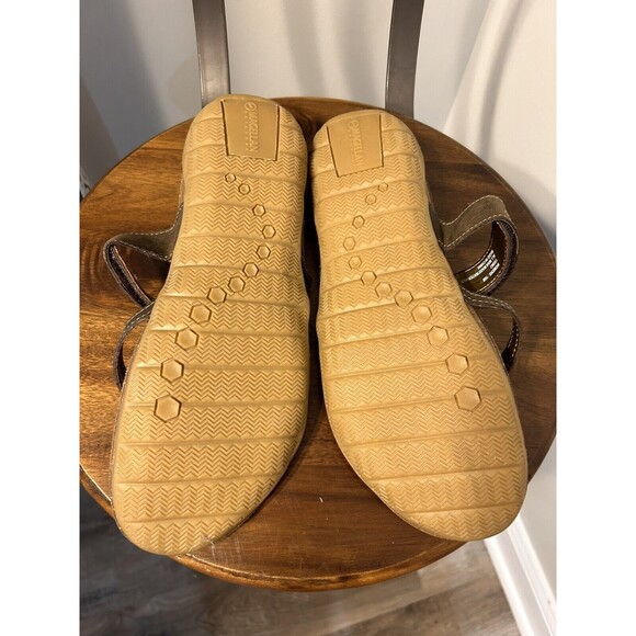New Magellan Outdoors Sandals Womens 10 Strappy Flip Flop Thong Tan Brown Summer - Picture 3 of 5